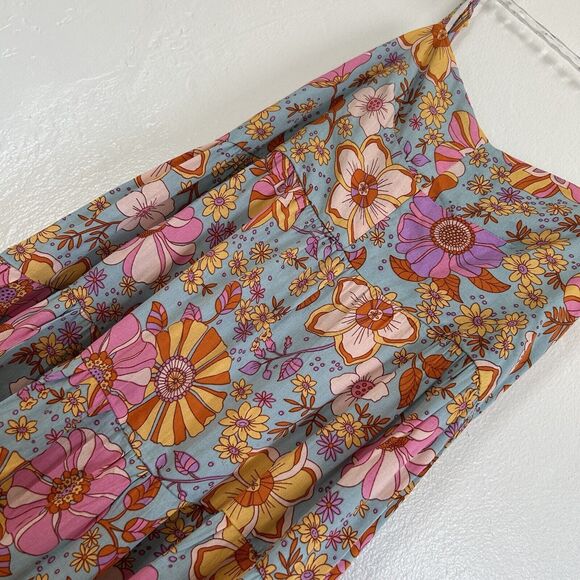 NWT Blush BJ Mod 60s Floral Maxi Dress Women’s Size Small - Picture 5 of 9